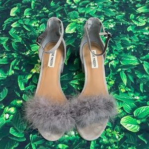 Steve Madden Imelda Fluffy Short Block Heels